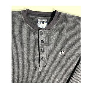 Big Dogs Vintage 90's Mens Button Up Fleece Shirt Size Large